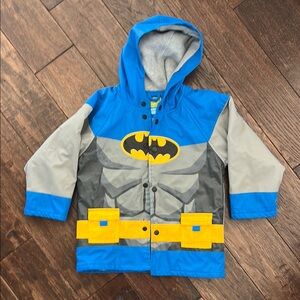 Batman Kids Raincoat - Blue and Gray